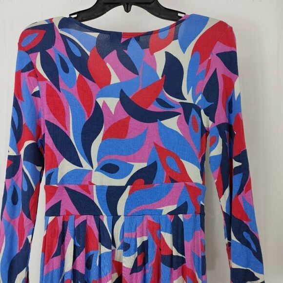 Boden Floral/geometric Beaded Women's Size 4 Knee Length Dress 3/4 Sleeve.
Armpi - Picture 7 of 7